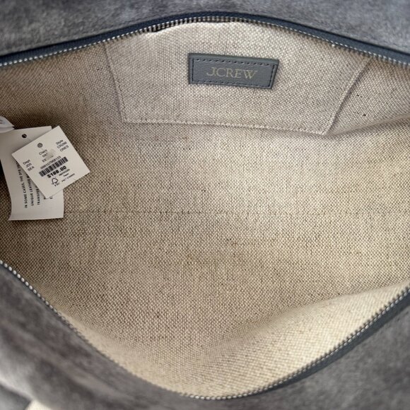 J.Crew Berkeley Structured Shoulder Bag in Suede - New - Picture 7 of 14